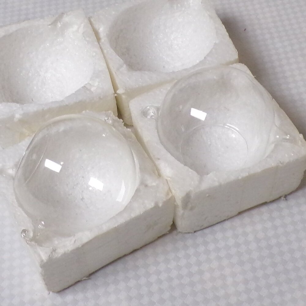 Sziqiqi Hanging Glass Globes Orbs Tea Light Candle Holders x2